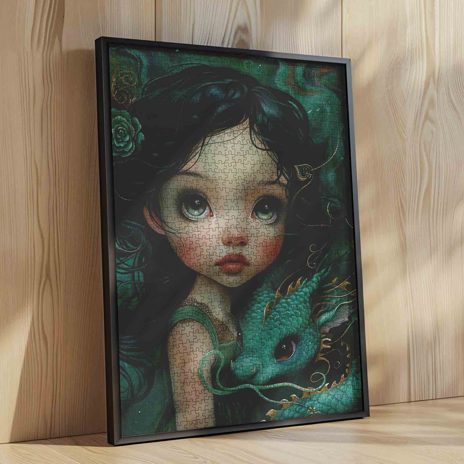 tucocoo-enchanted-girl-and-dragon-puzzle-1000-teile image 4