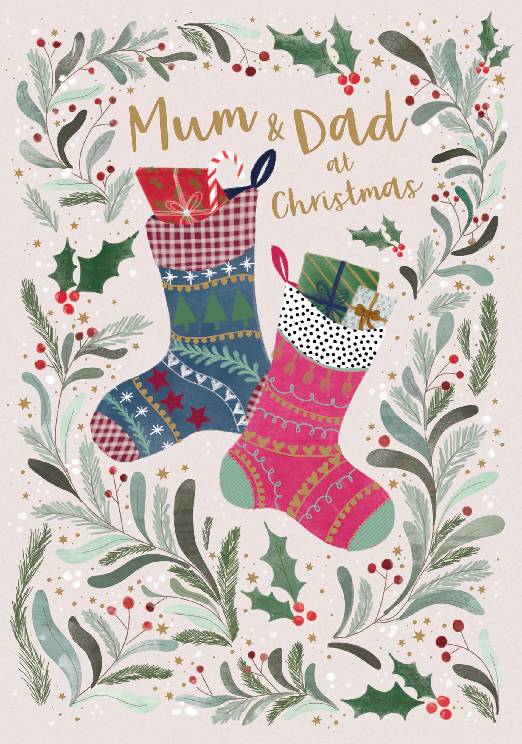 otter-house-weihnachtskarte-mum-dad-str-mpfe-mit-umschlag image 3