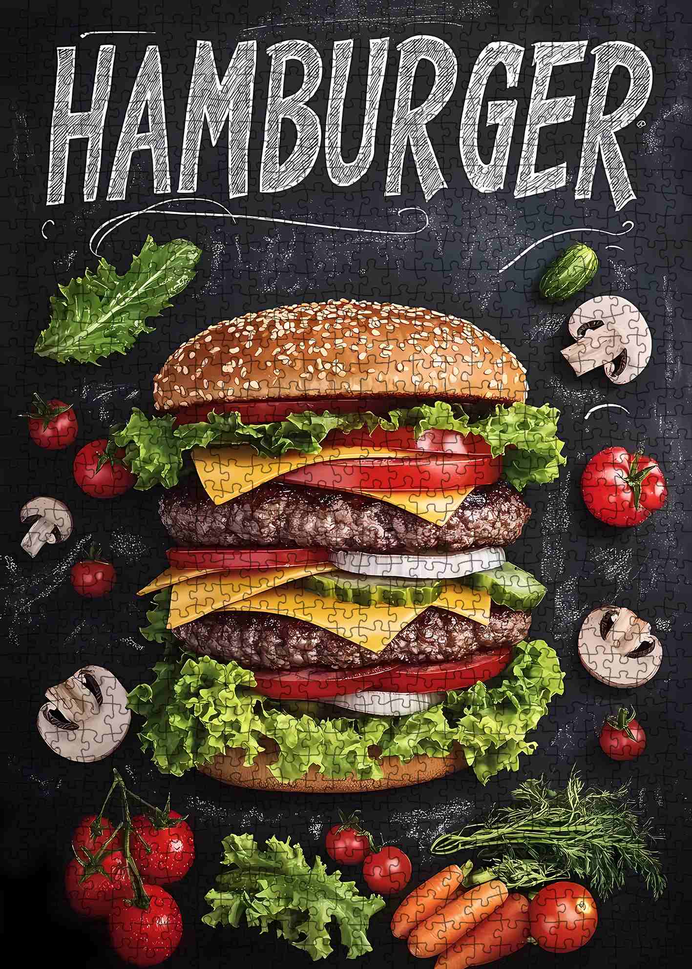 tucocoo-juicy-double-cheeseburger-puzzle-1000-teile image 2
