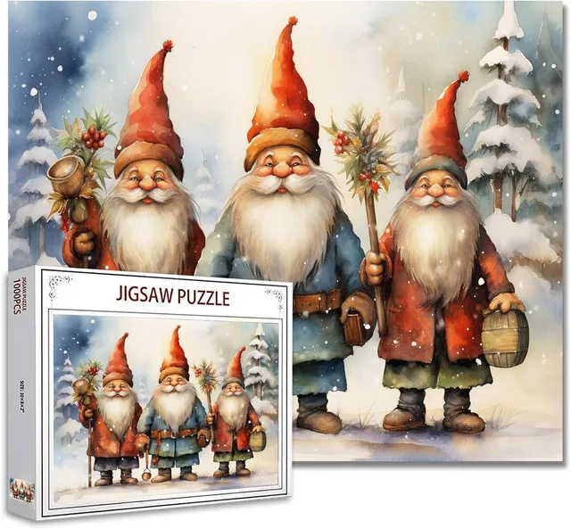tucocoo-old-christmas-gnomes-puzzle-1000-teile-wichtel image 1