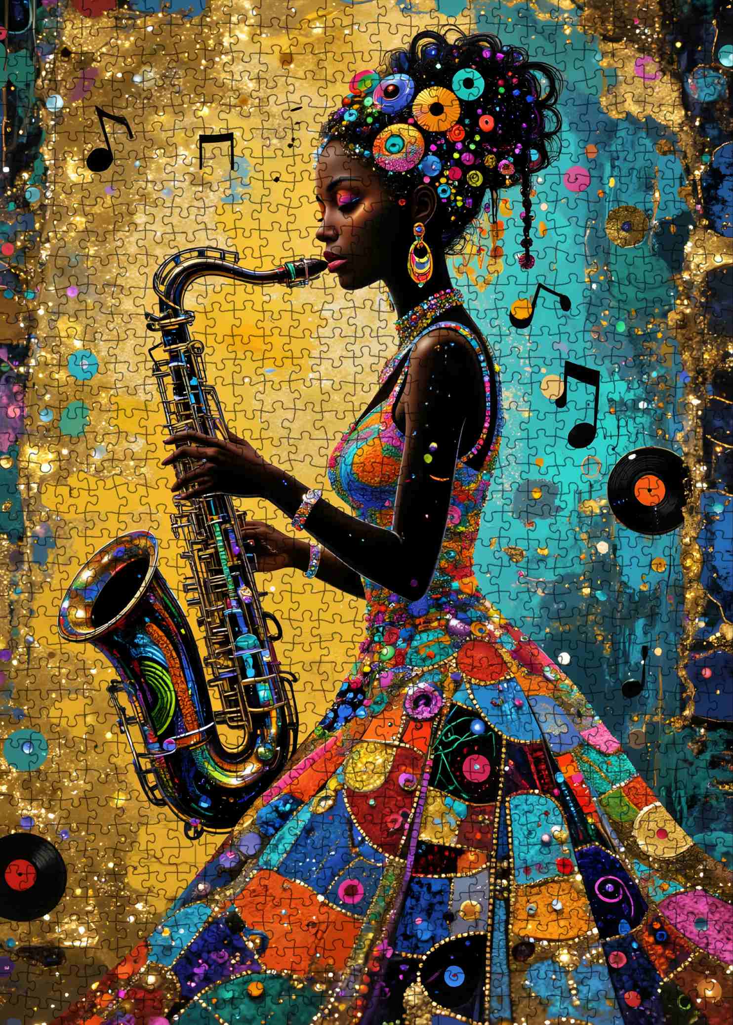 tucocoo-jazz-soul-patchwork-puzzle-1000-teile-musik image 2