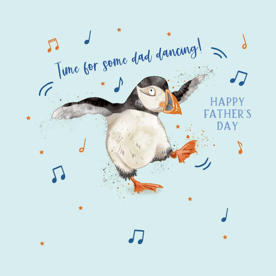 otter-house-dad-dancing-vatertagskarte-f-r-papa-lustig image 1