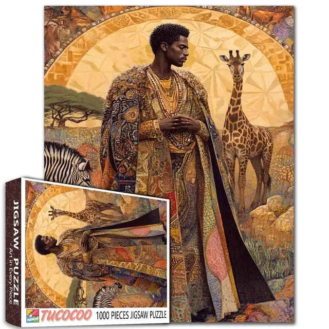 tucocoo-noble-king-and-nature-puzzle-1000-teile-afrika image 1