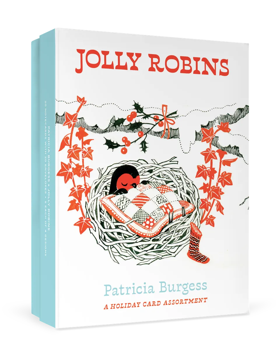 pomegranate-jolly-robins-weihnachtskarten-set-rotkehlchen image 1