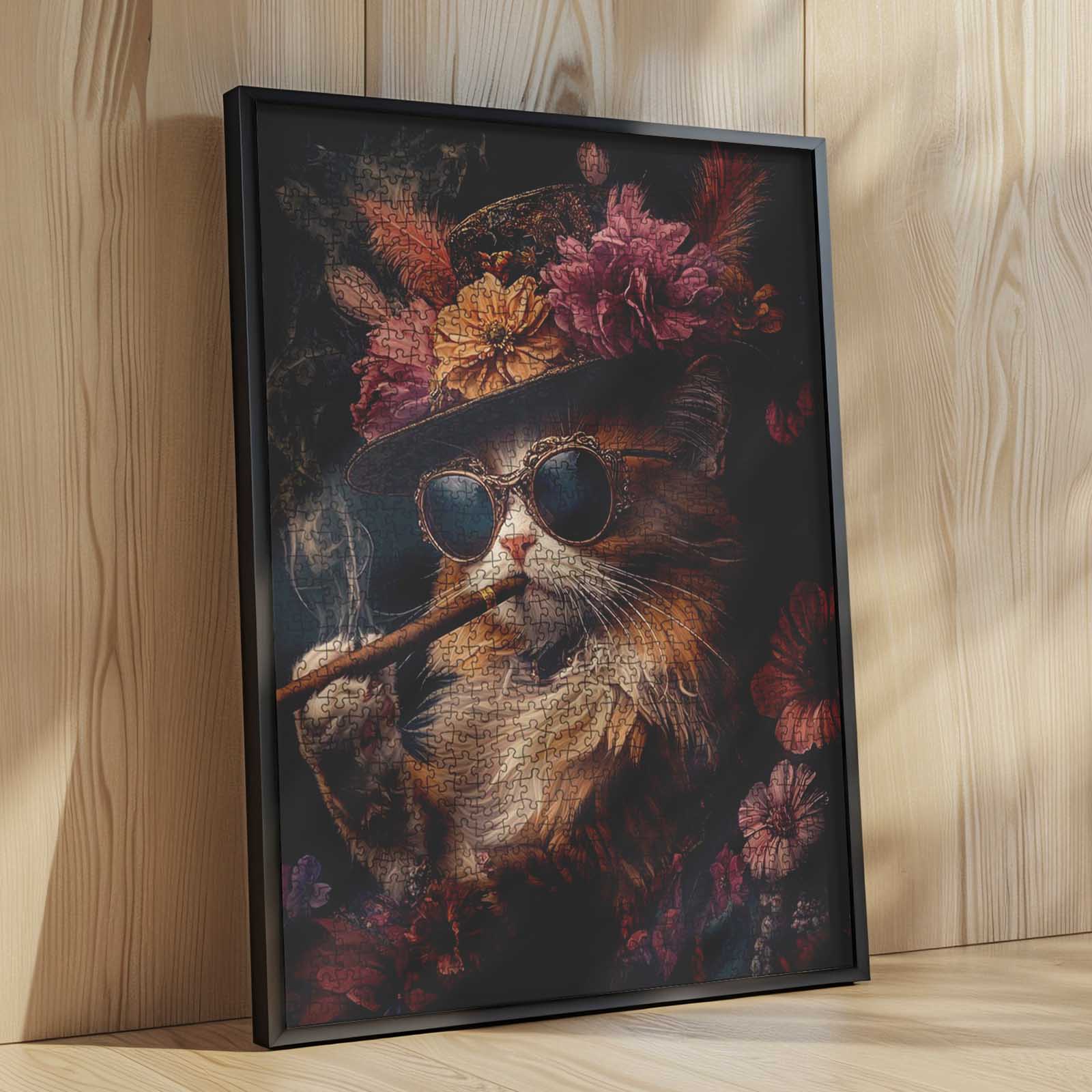 tucocoo-stylish-cat-with-cigars-puzzle-1000-teile image 4