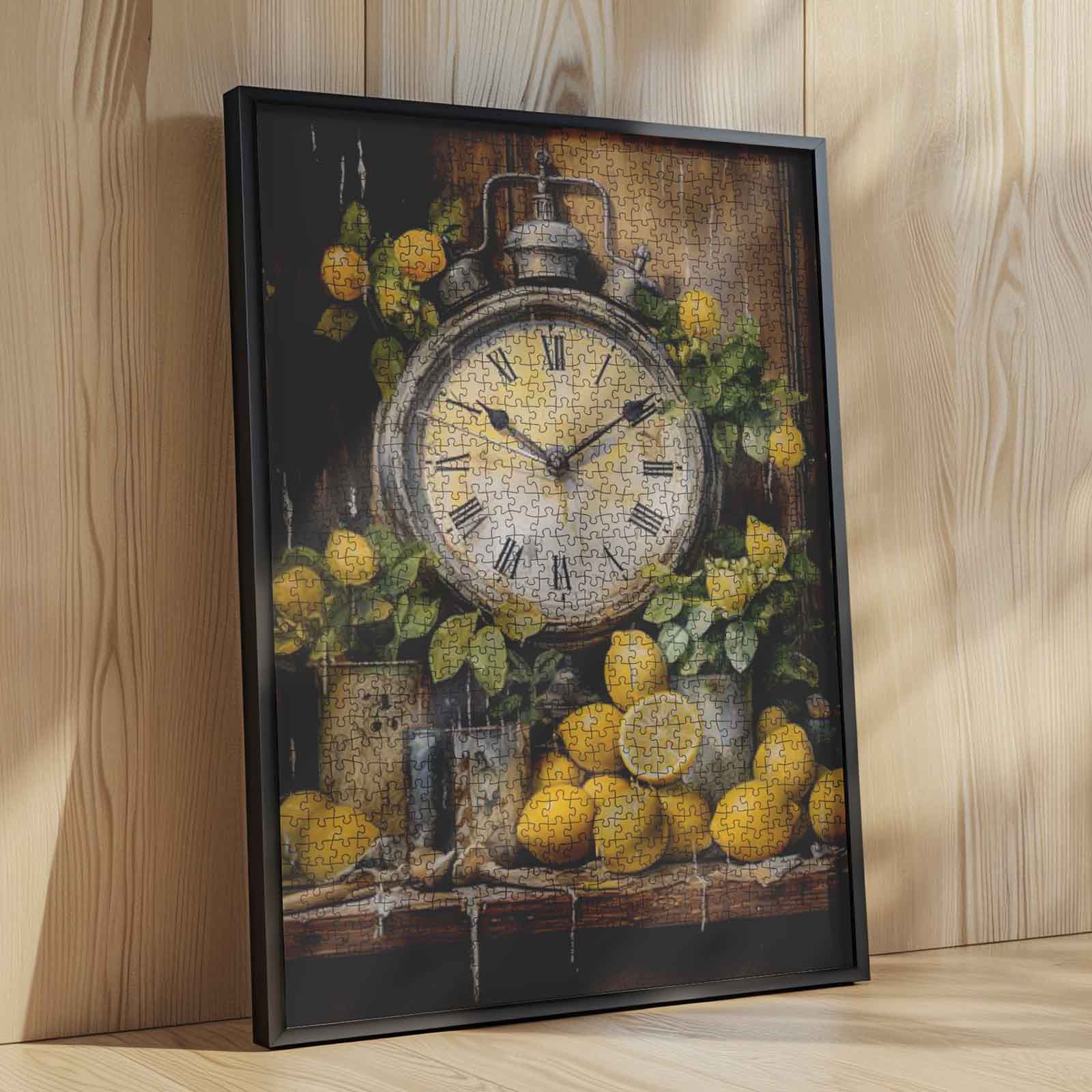 tucocoo-vintage-clock-and-lemons-puzzle-1000-teile-retro image 4