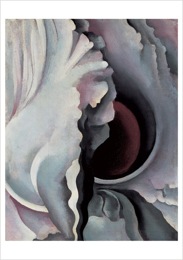 pomegranate-boxed-notecards-o-keeffe-abstract-flowers-gru-karten-20-karten-set image 3