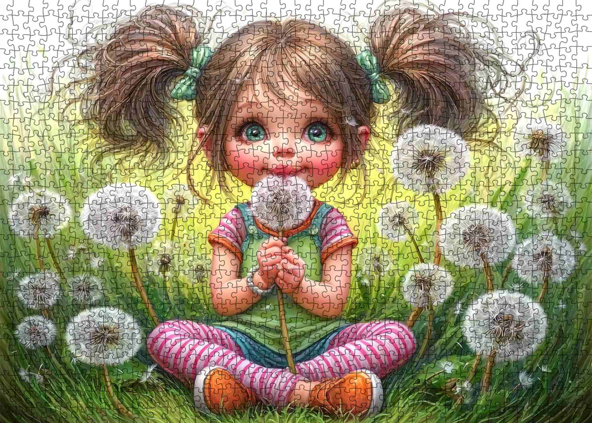 tucocoo-cute-cartoon-girl-pusteblume-puzzle-1000-teile image 2