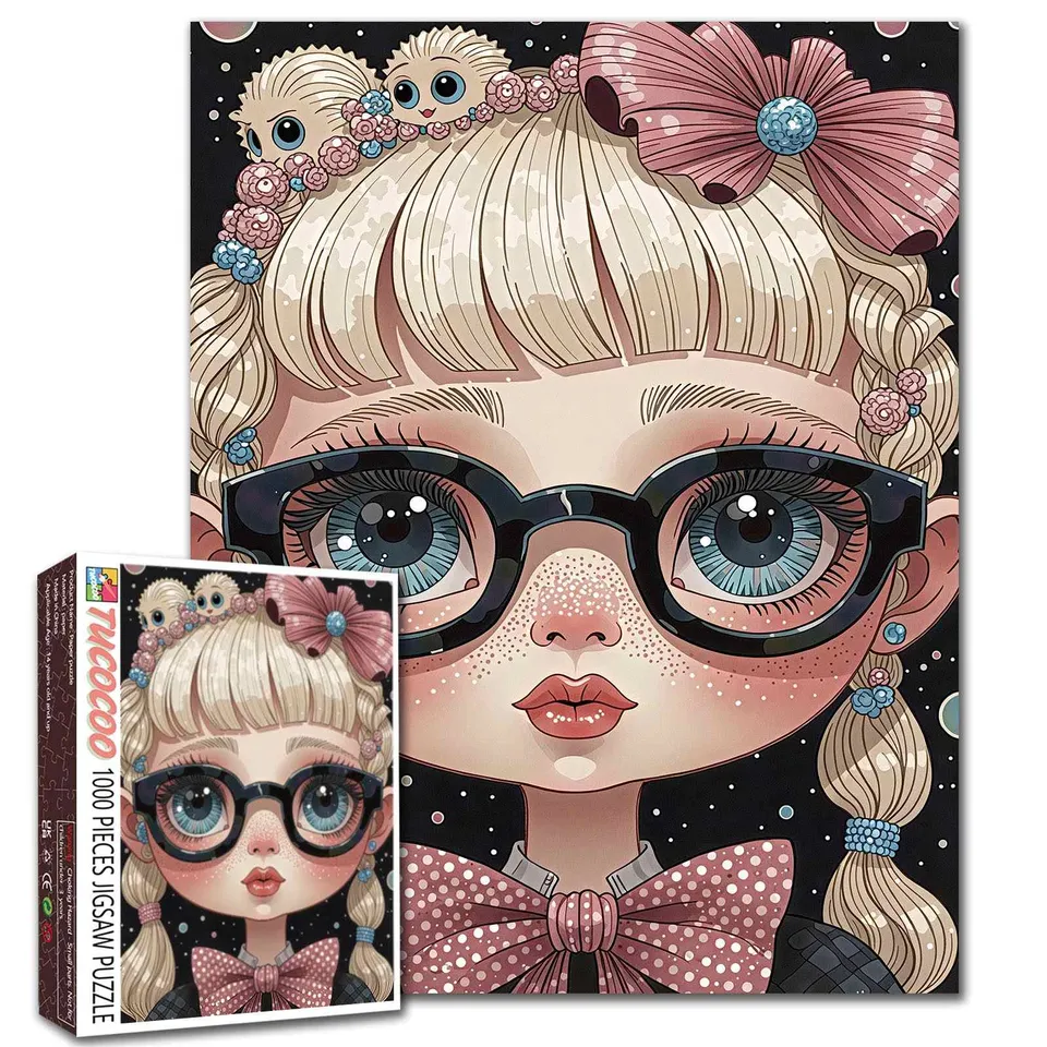 tucocoo-candy-braids-girl-puzzle-1000-teile-pop-art image 1