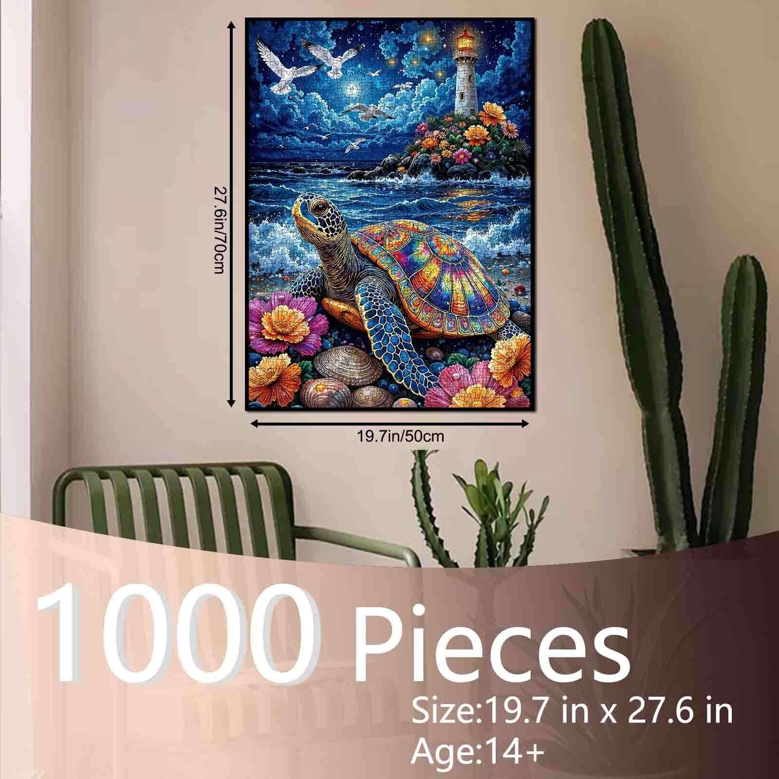 tucocoo-moonlit-sea-turtle-lighthouse-puzzle-1000-teile image 5