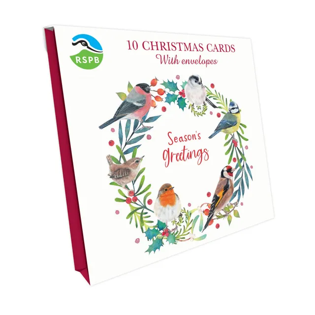 otter-house-bird-wreath-weihnachtskarten-10er-pack image 1