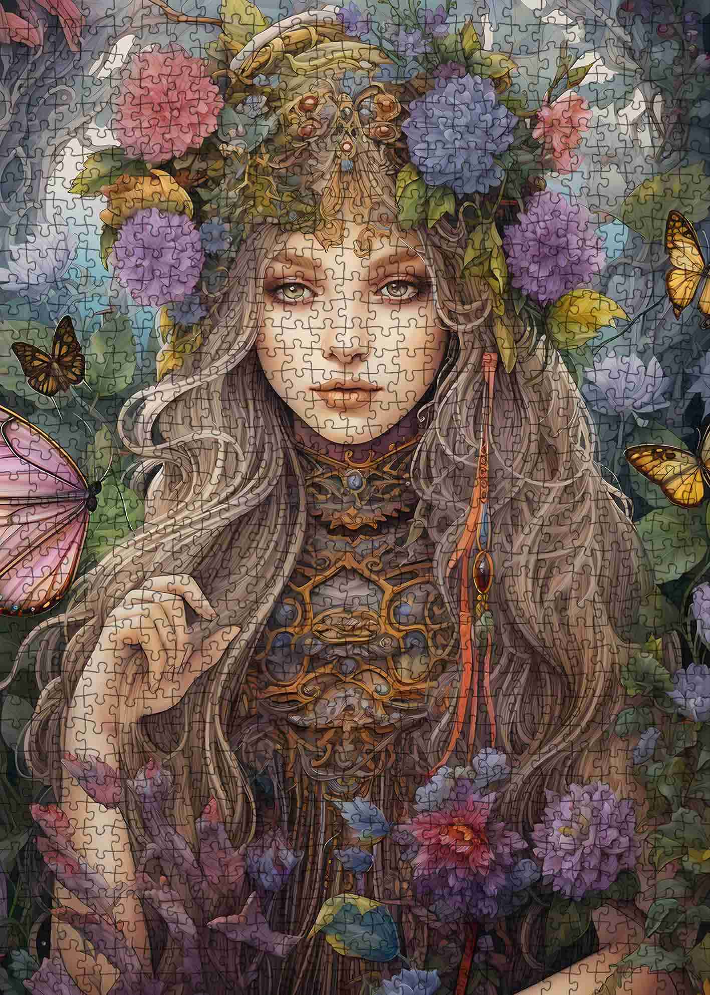 tucocoo-crowned-fairy-in-forest-puzzle-1000-teile-fee image 2