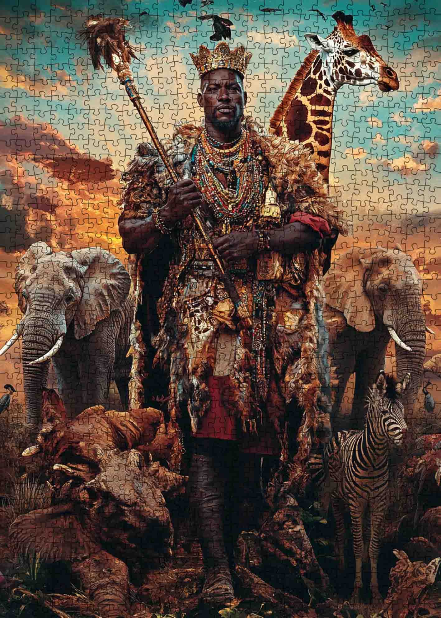 tucocoo-majestic-king-with-wildlife-puzzle-1000-teile image 2
