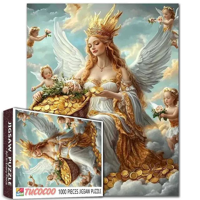 tucocoo-heavenly-angel-and-cherubs-puzzle-1000-teile-engel image 1