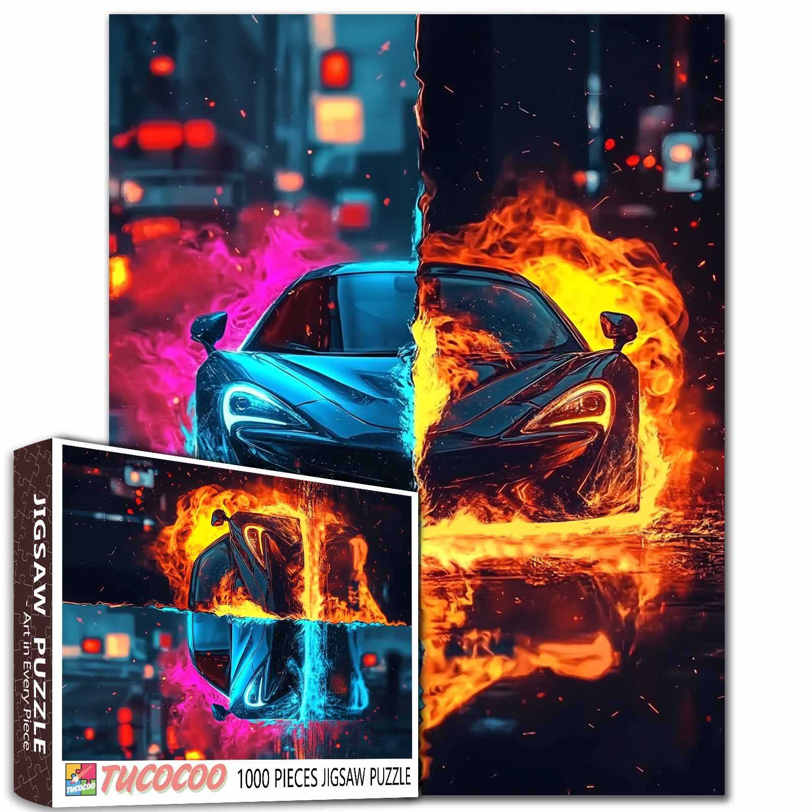 tucocoo-fire-and-ice-supercar-puzzle-1000-teile-auto image 1