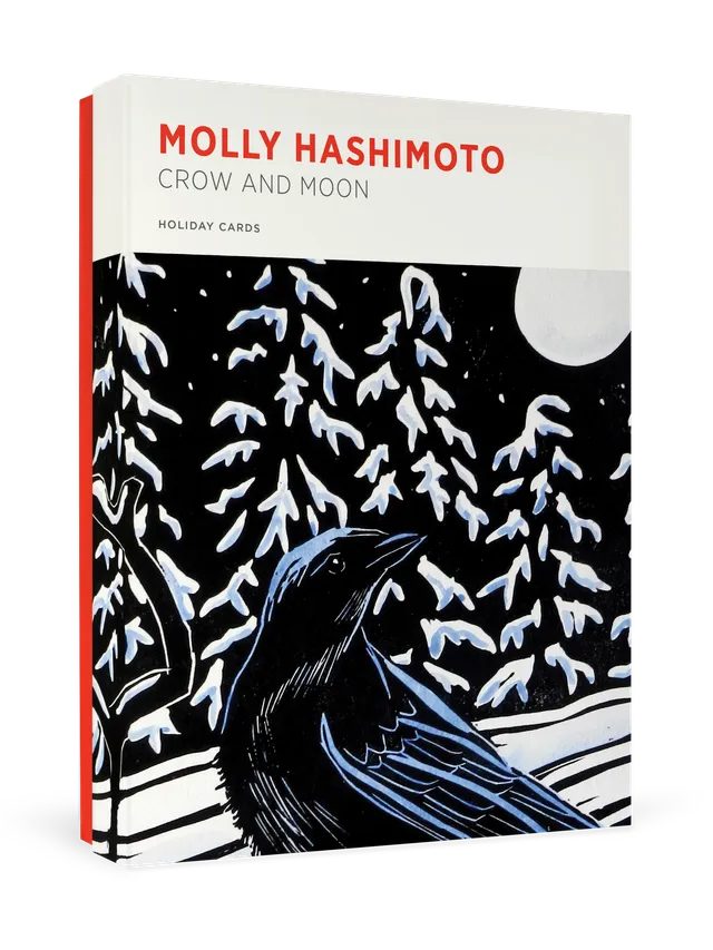 pomegranate-molly-hashimoto-crow-moon-weihnachtskarten-20er image 1