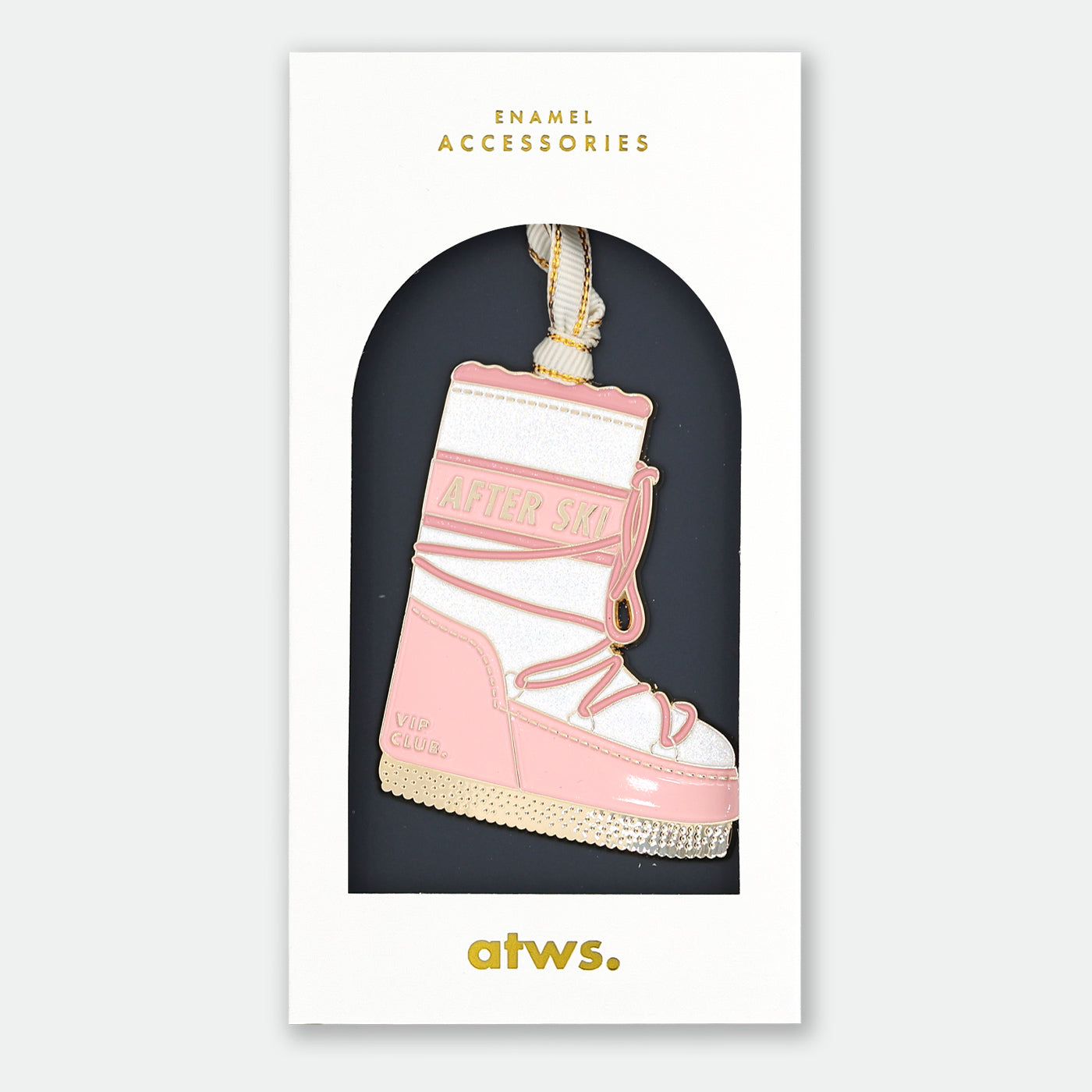 all-the-ways-to-say-snow-boot-weihnachtsanh-nger-emaille image 1
