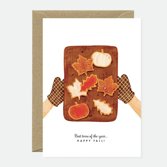 all-the-ways-to-say-happy-fall-cookies-gru-karte-a6-herbst image 1