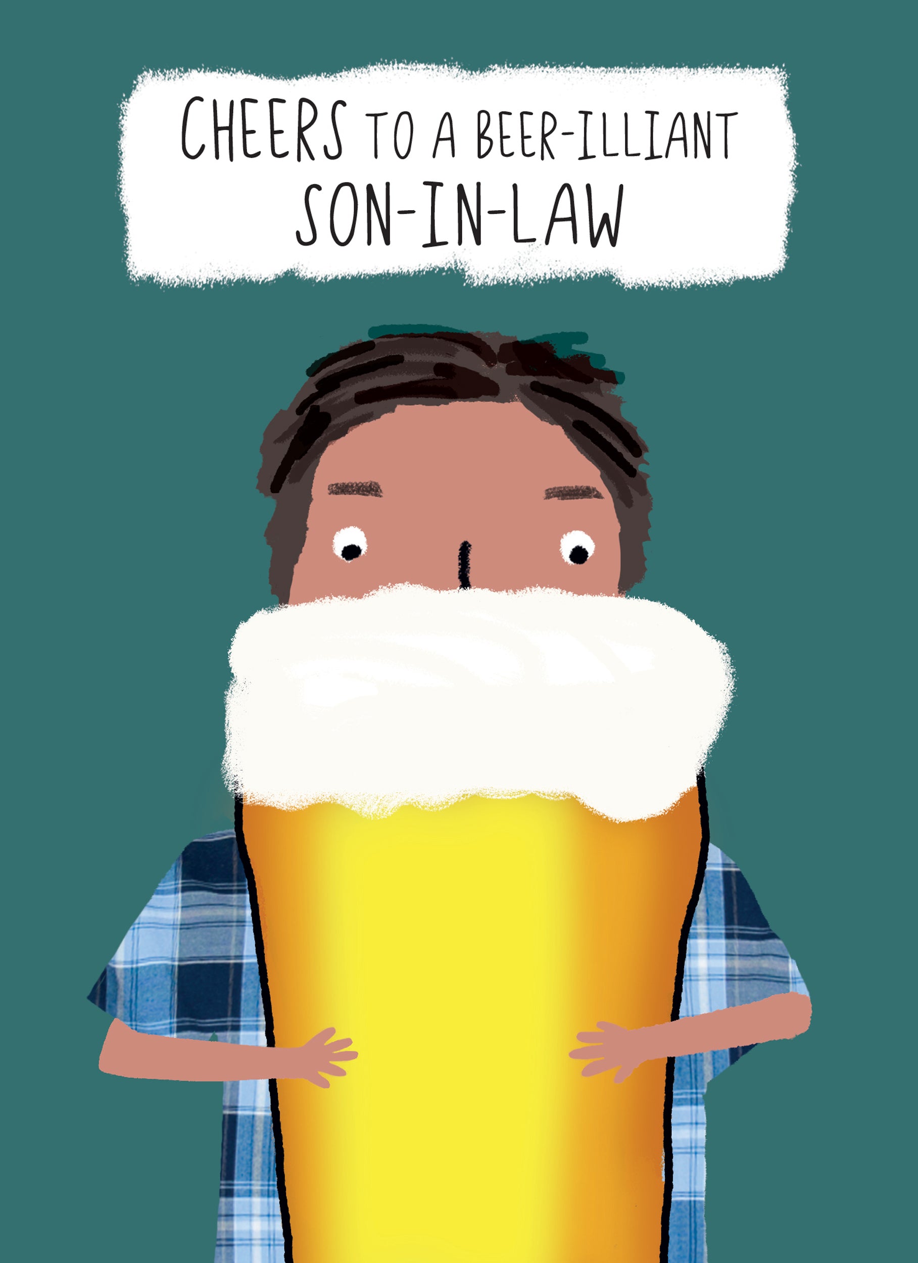 otter-house-family-circle-karte-schwiegersohn-bier image 1