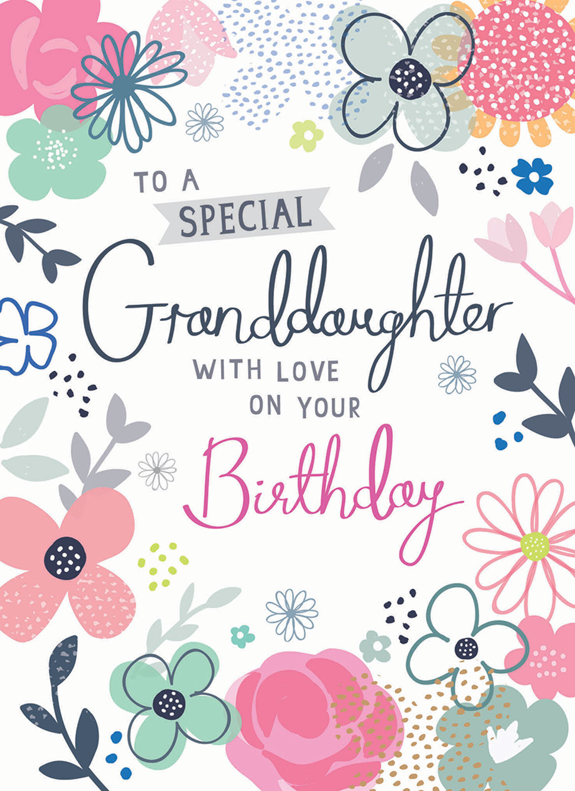 otter-house-family-circle-floral-grusskarte-enkelin-granddaughter image 1