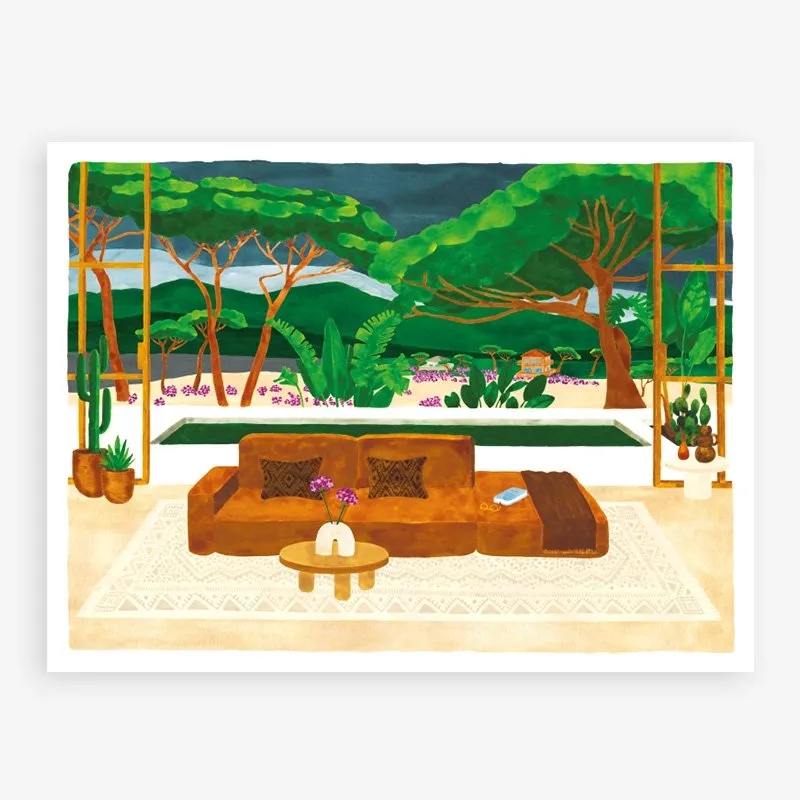 all-the-ways-to-say-monterey-poster-kunstdruck-pool-garten-50x70 image 1