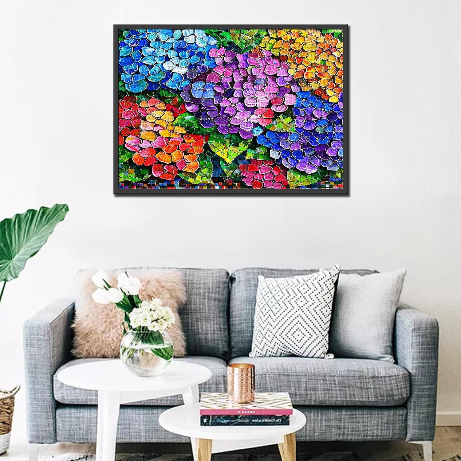 tucocoo-hydrangeas-stained-glass-puzzle-1000-teile image 3