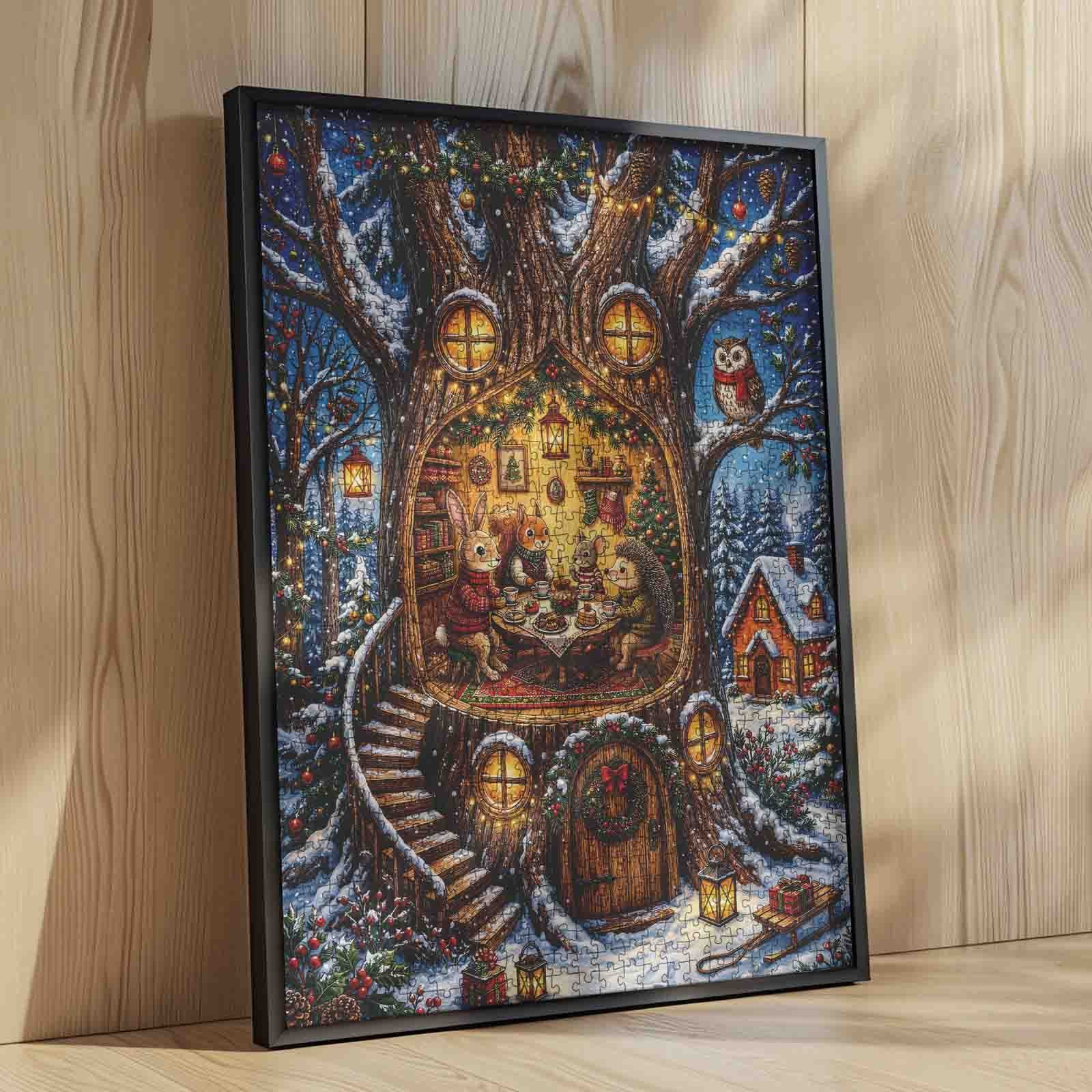 tucocoo-christmas-treehouse-friends-puzzle-1000-teile-wald image 4