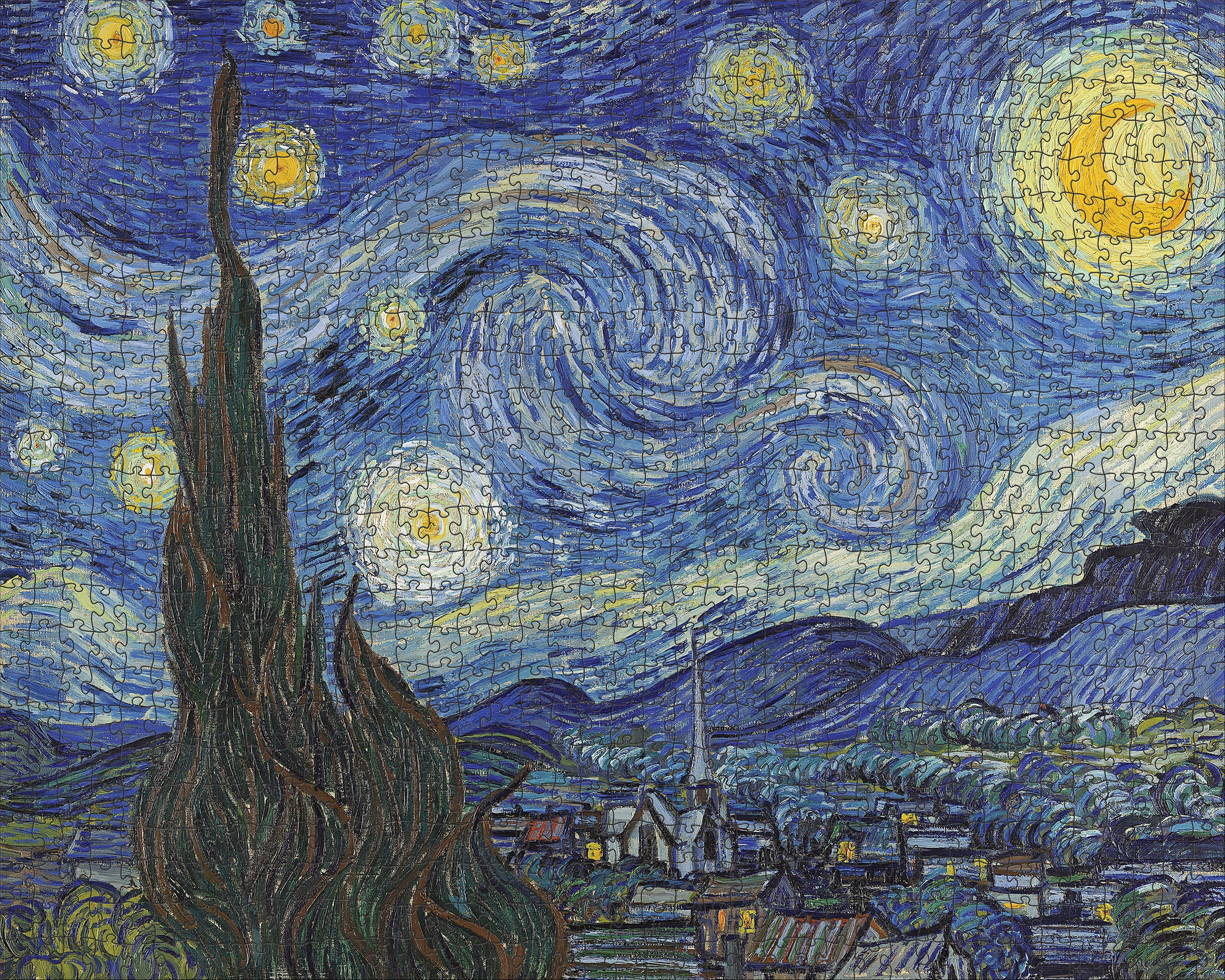 pomegranate-van-gogh-sternennacht-puzzle-1000-teile image 2