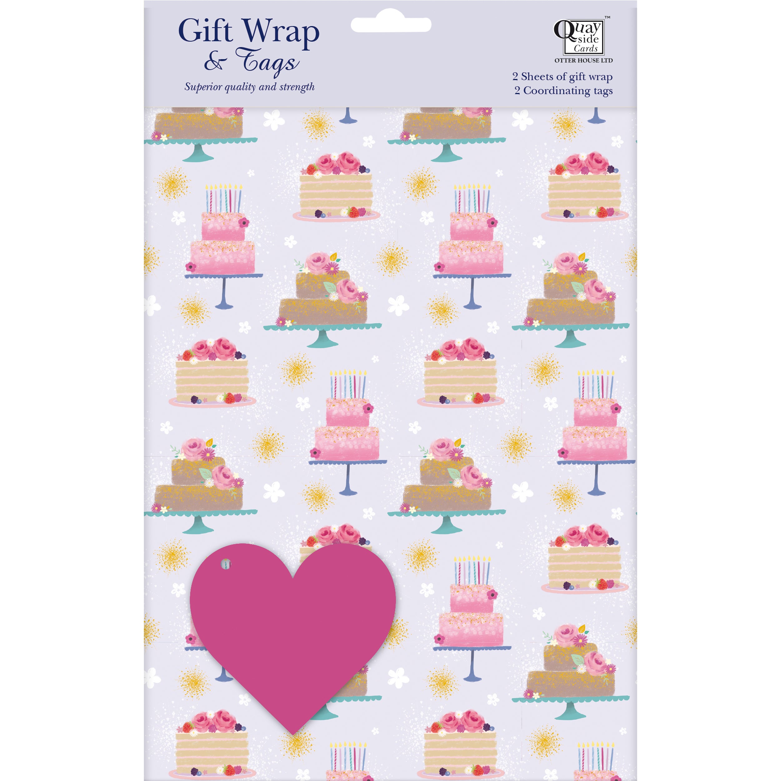 otter-house-cakes-geschenkpapier-set-2-b-gen-2-anh-nger-torten image 1