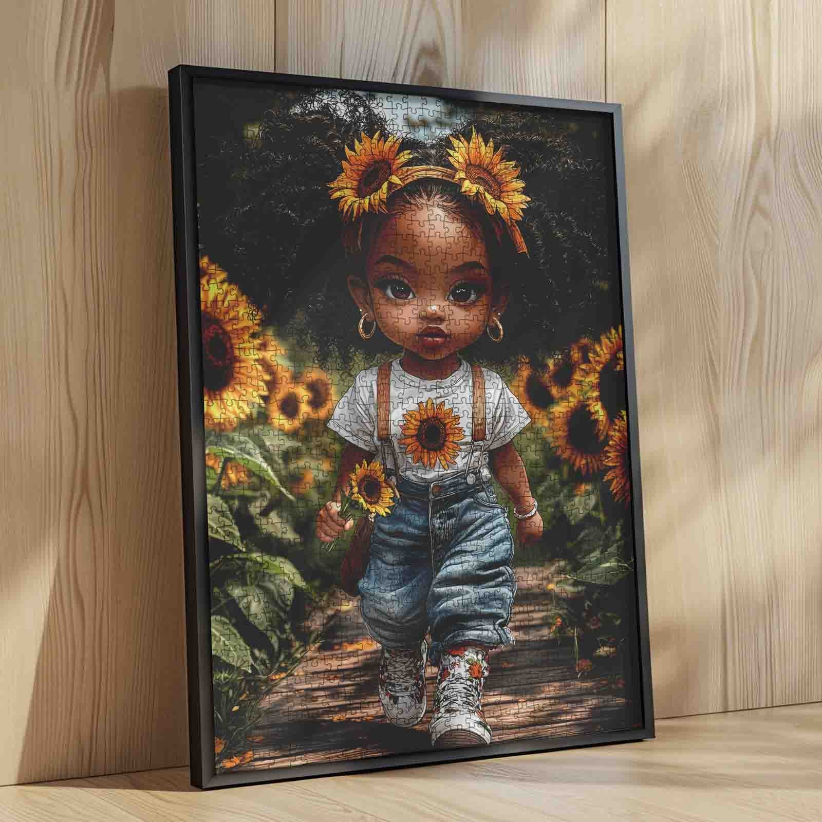 tucocoo-jigsaw-puzzles-sunflower-girl-field-puzzle-1000-teile-blumen image 4