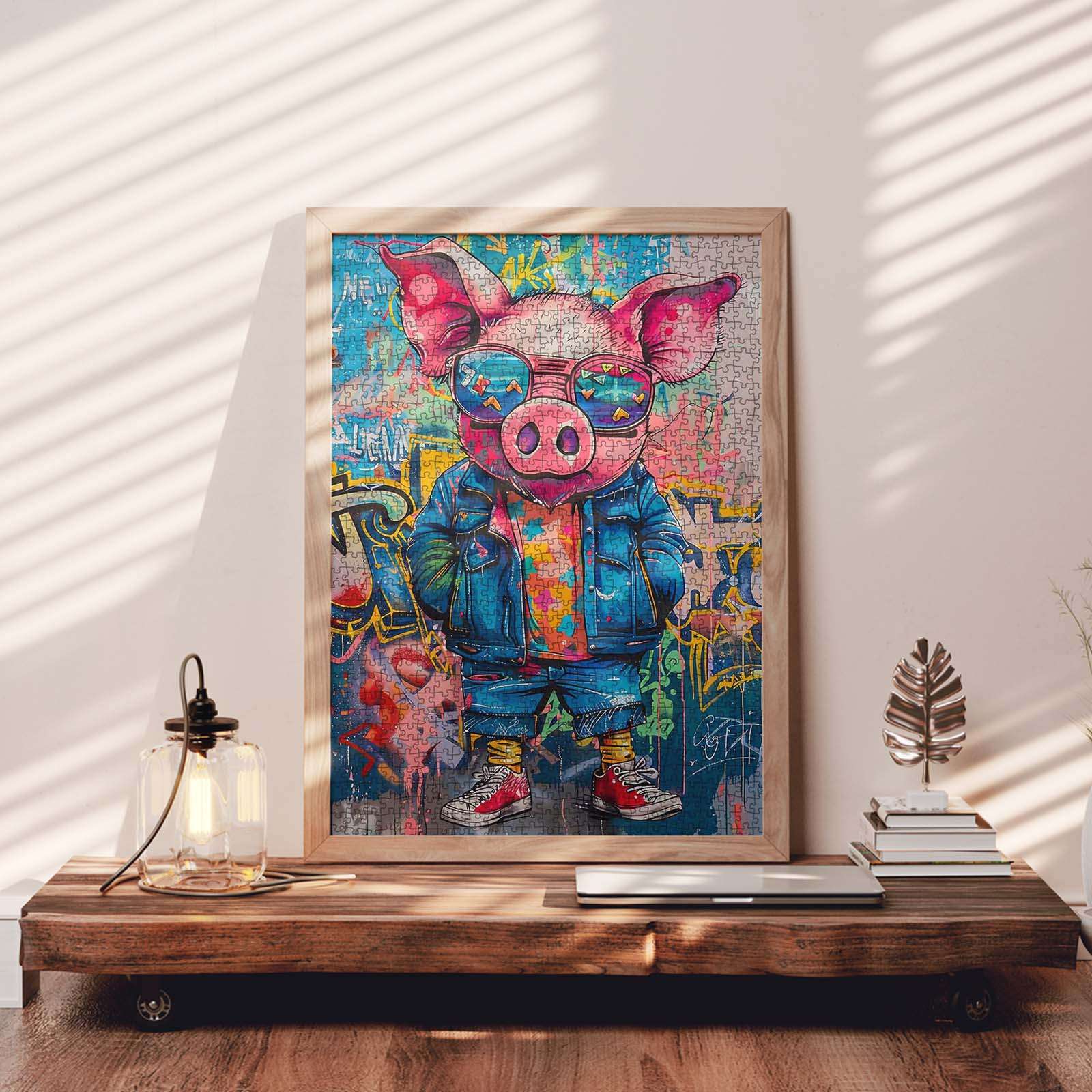 tucocoo-jigsaw-cool-pig-street-art-puzzle-1000-teile-schwein image 3