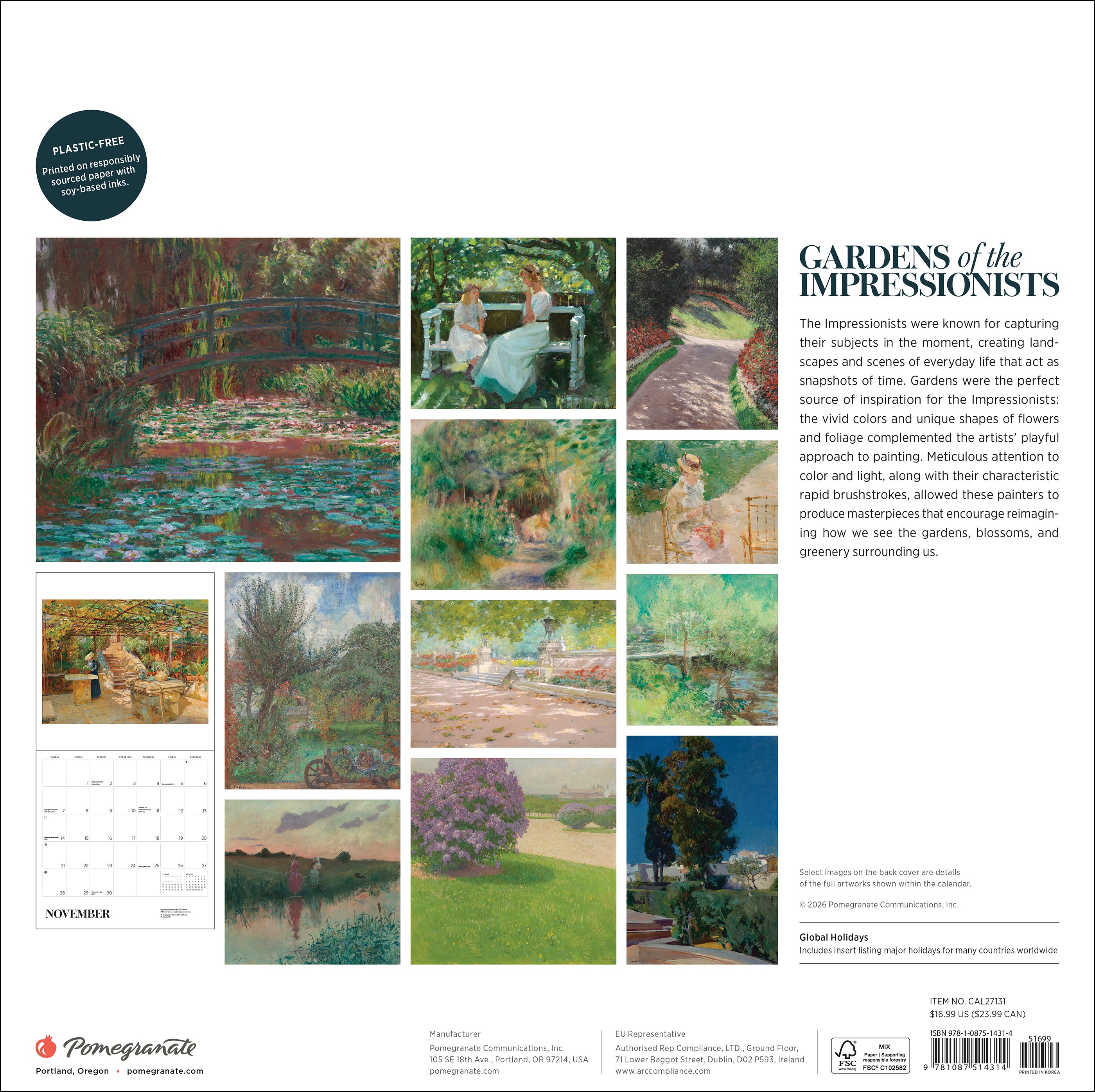 pomegranate-gardens-impressionists-2027-wandkalender-garten image 8