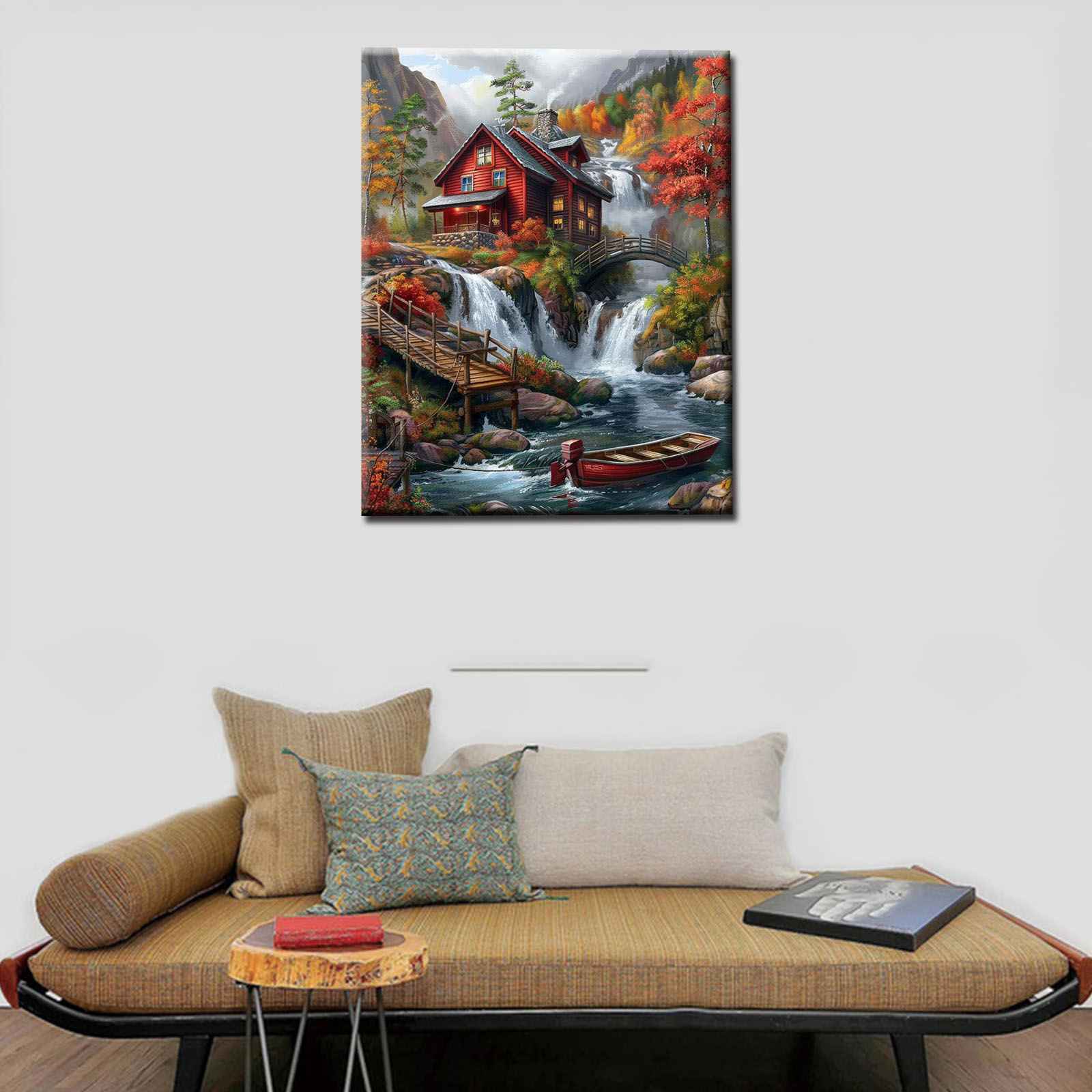 tucocoo-paint-by-numbers-autumn-lake-cabin-malen-nach-zahlen-ohne-rahmen-herbst image 3