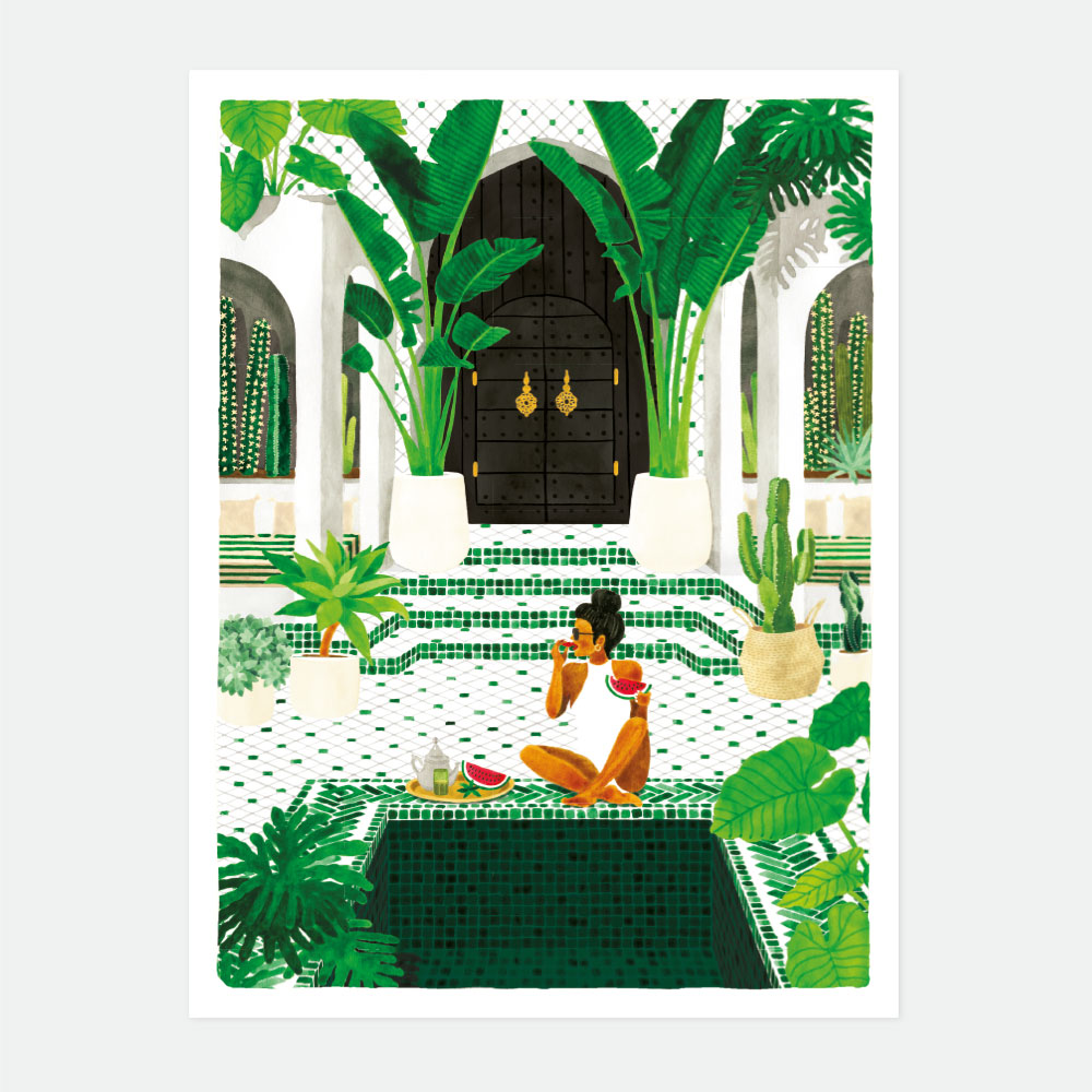 all-the-ways-to-say-medina-poster-marokko-riad-50x70-cm image 1