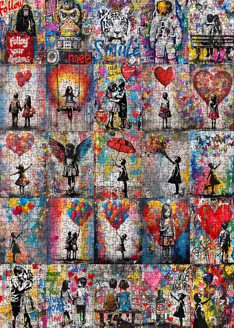 tucocoo-jigsaw-puzzles-graffiti-herz-puzzle-1000-teile image 2