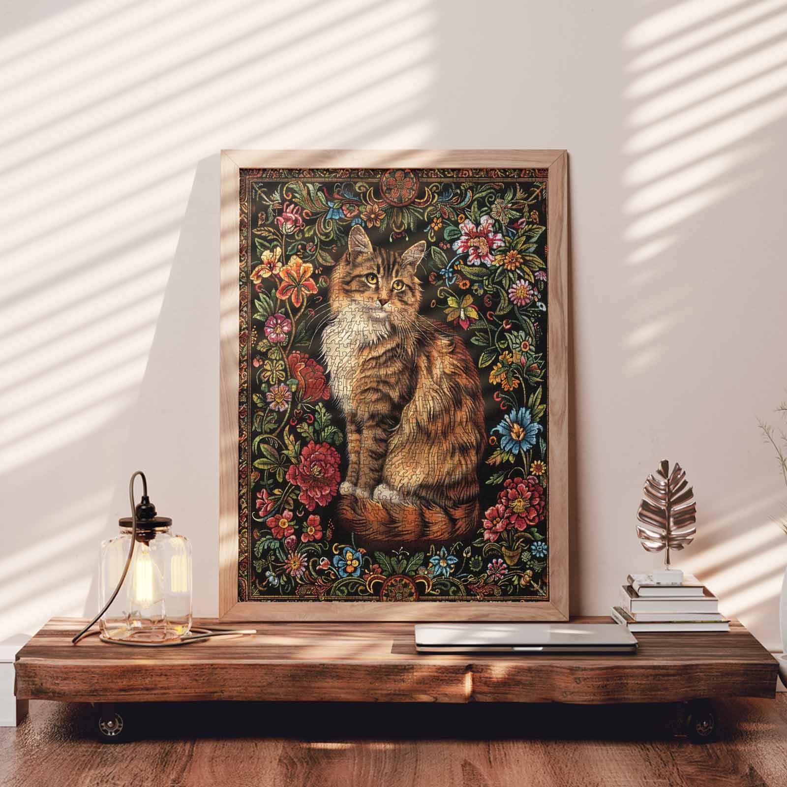 tucocoo-floral-cat-puzzle-1000-teile-katze-blumen image 3
