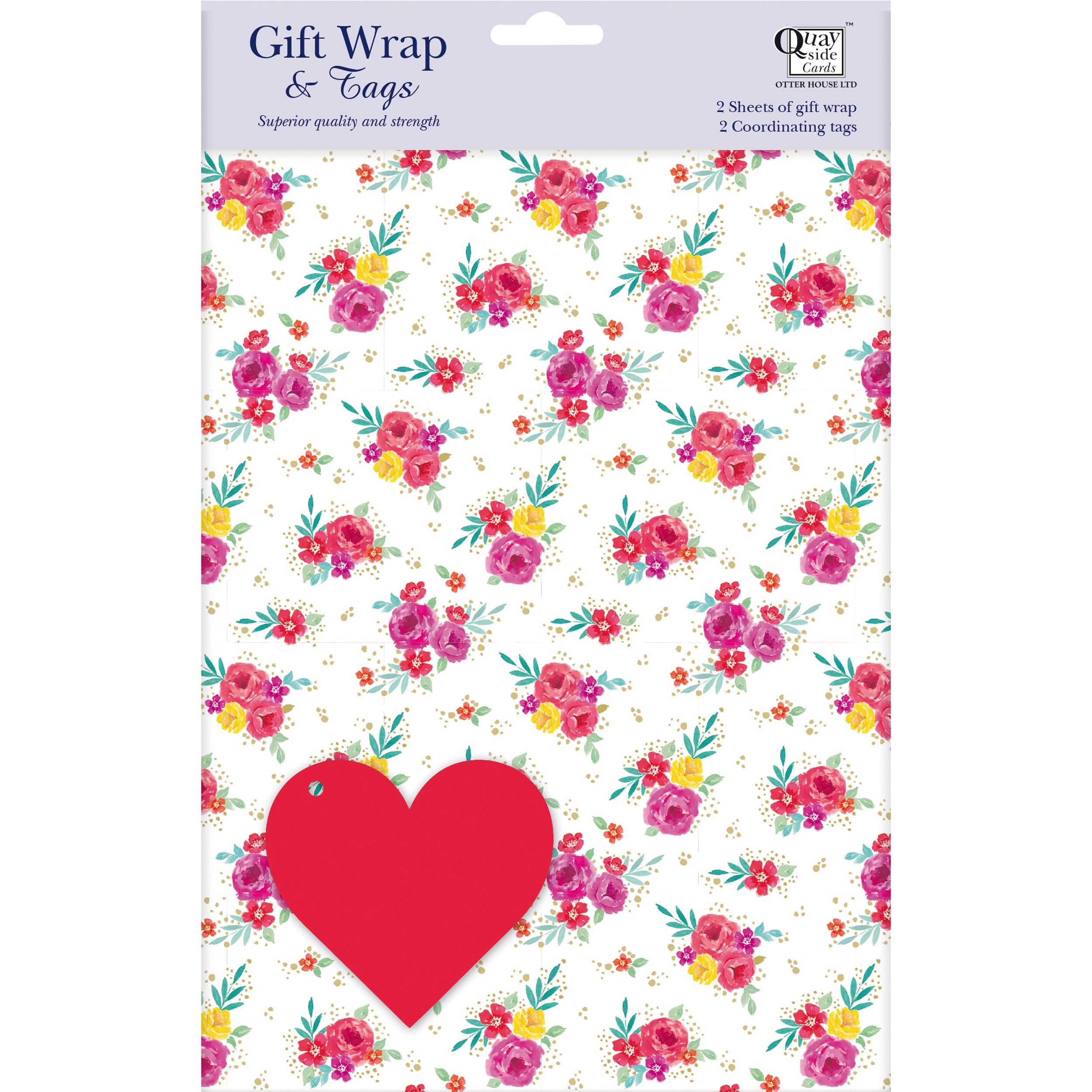 otter-house-roses-geschenkpapier-2-b-gen-mit-anh-ngern image 1