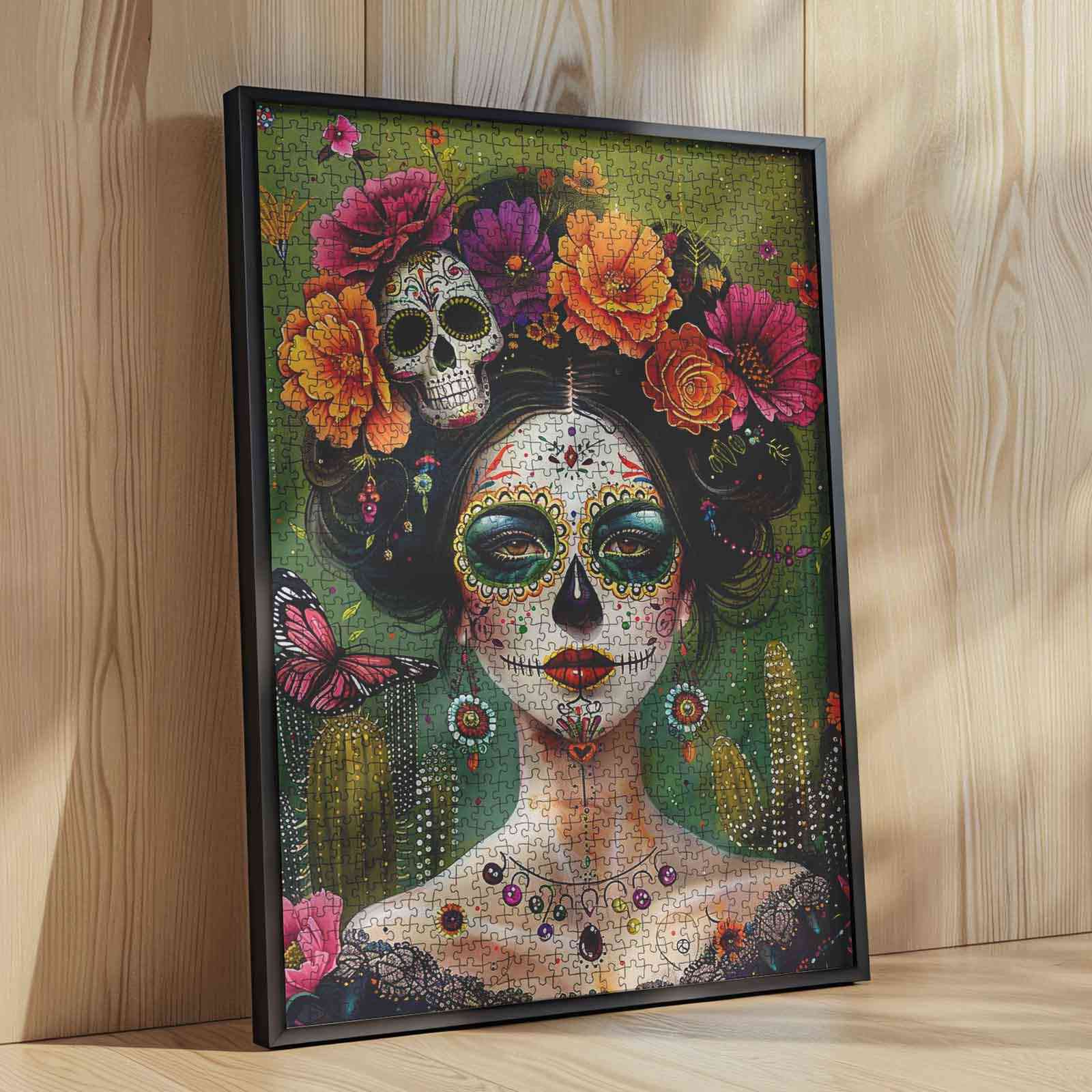tucocoo-vibrant-sugar-skull-art-puzzle-1000-teile-portrait image 4