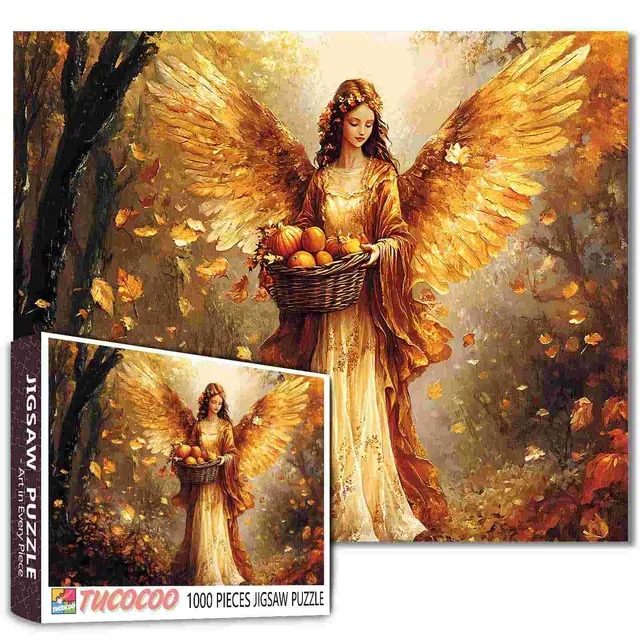 tucocoo-autumn-harvest-angel-puzzle-1000-teile-herbst-engel image 1
