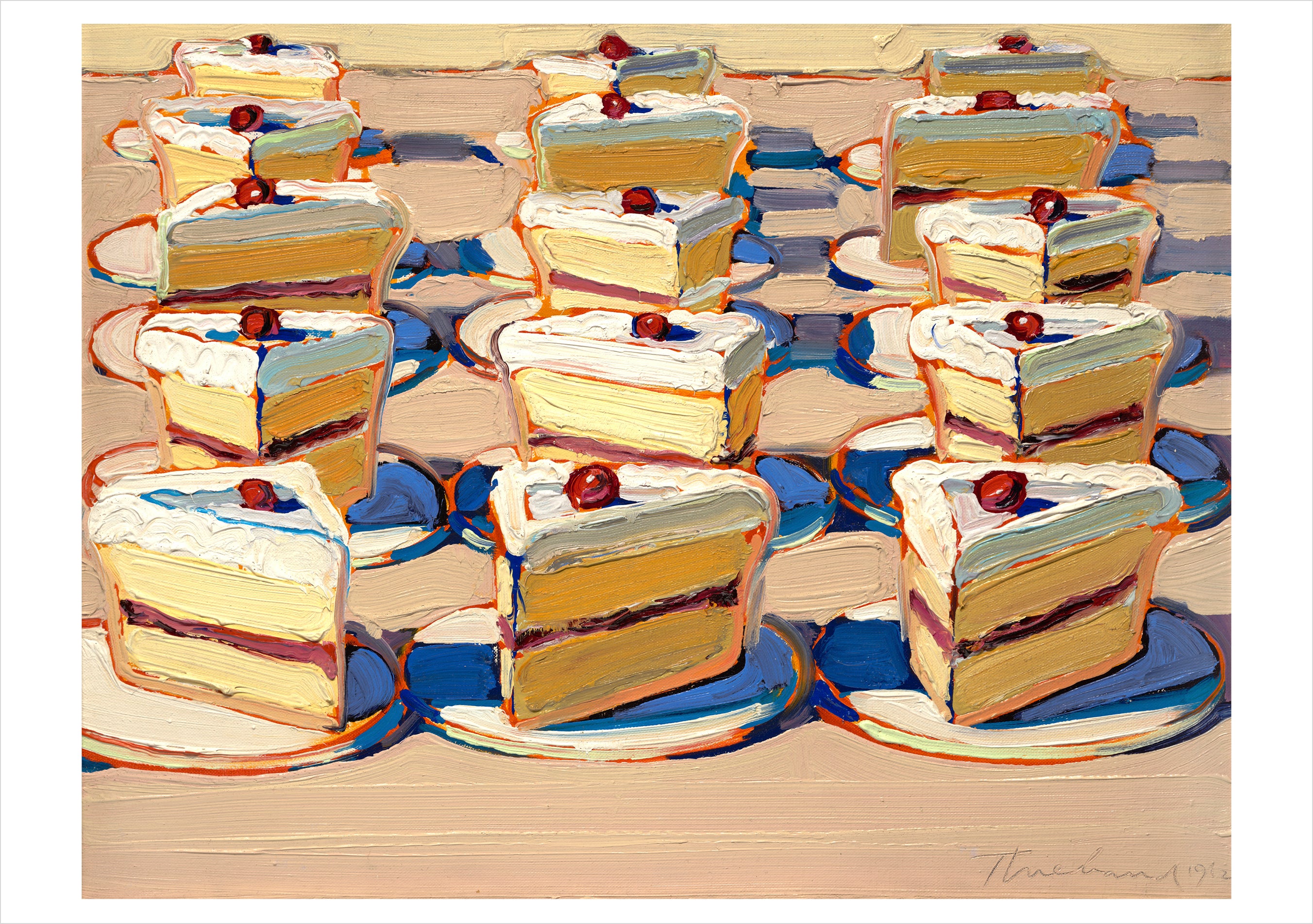pomegranate-wayne-thiebaud-boston-cremes-klappkarte-kuchen image 1
