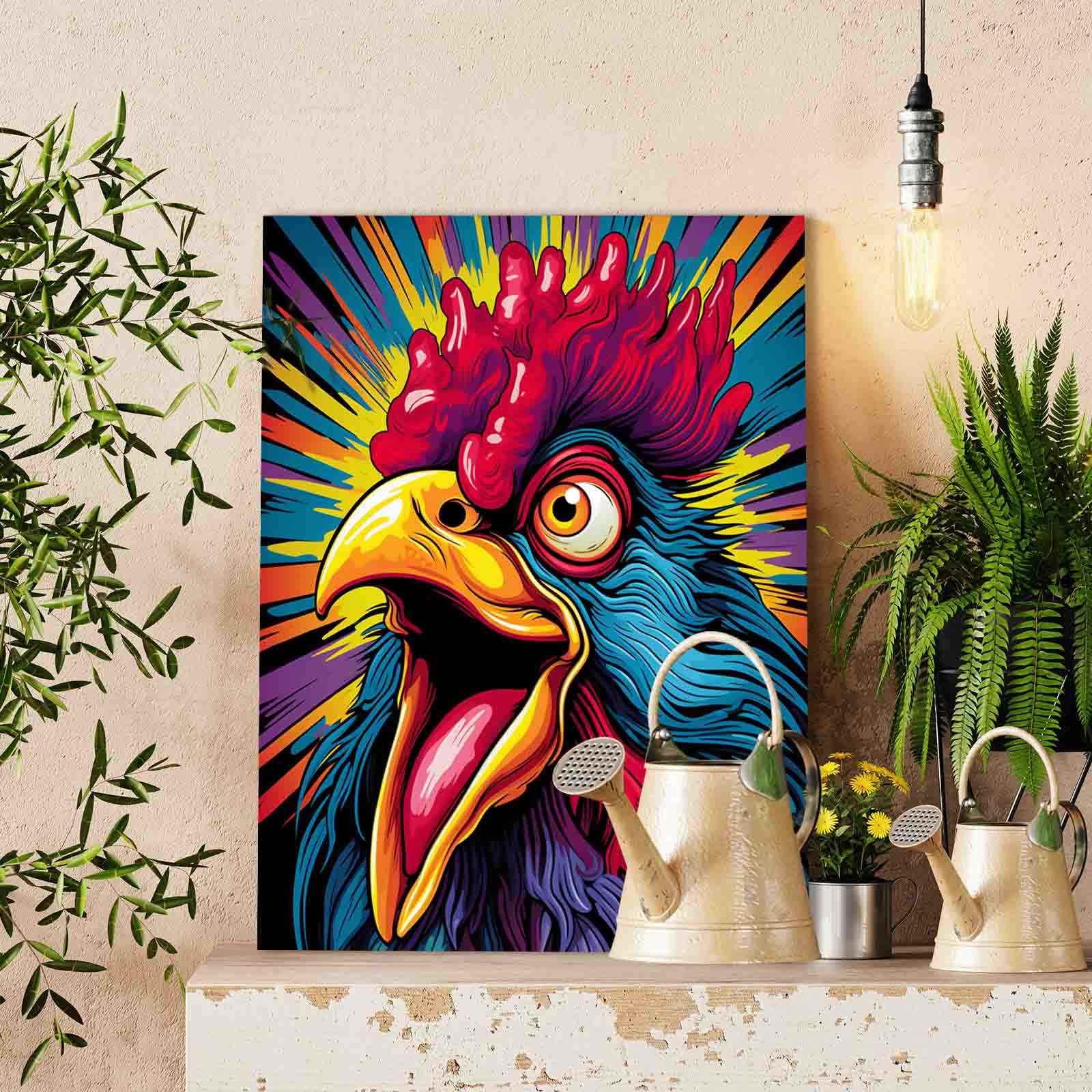 tucocoo-roaring-rooster-pop-art-malen-nach-zahlen-40x50-hahn image 2