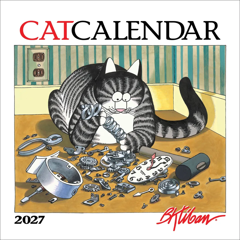 pomegranate-b-kliban-catcalendar-2027-wandkalender-katzen image 1