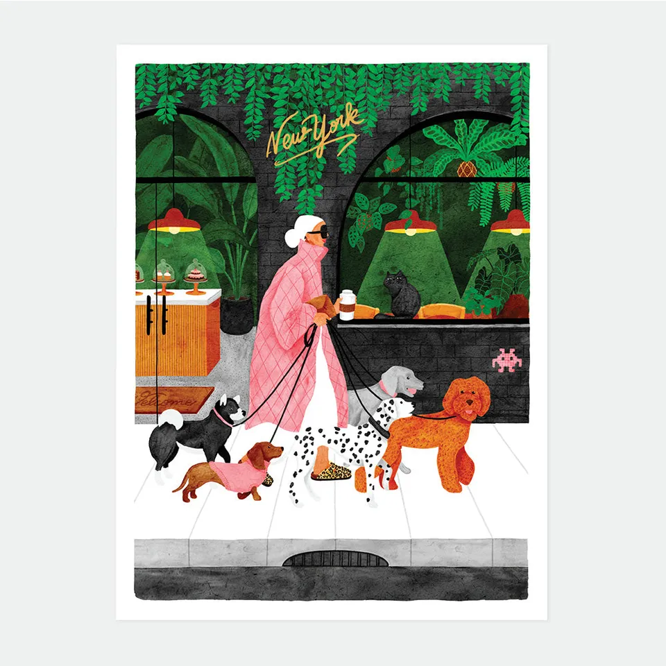 all-the-ways-to-say-dogsitter-poster-medium-29-7x39-7cm-hunde image 1