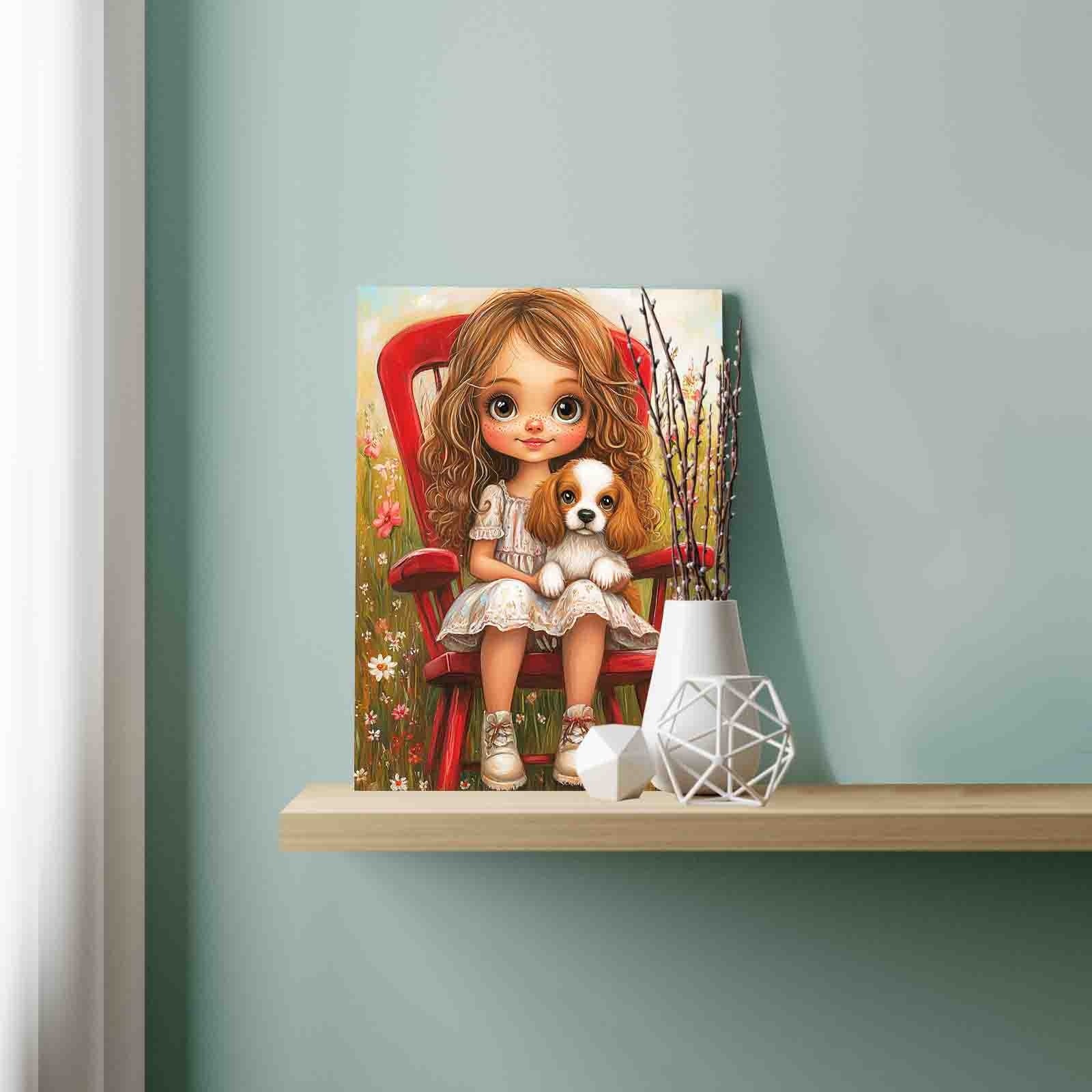 tucocoo-paint-by-numbers-sweet-girl-and-puppy-malen-nach-zahlen-hund image 3