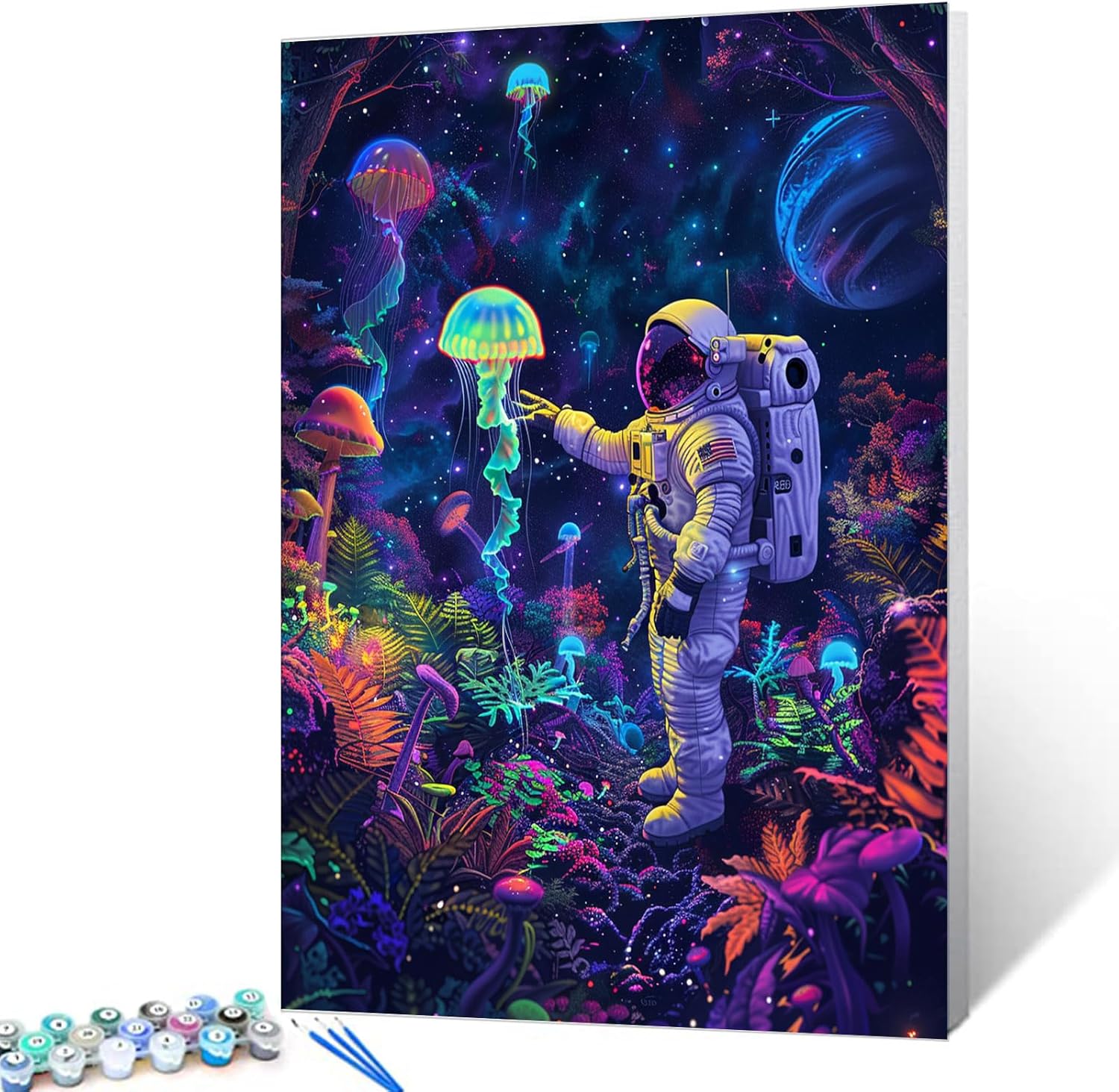 tucocoo-astronaut-qualle-malen-nach-zahlen-40x50-ohne-rahmen image 1