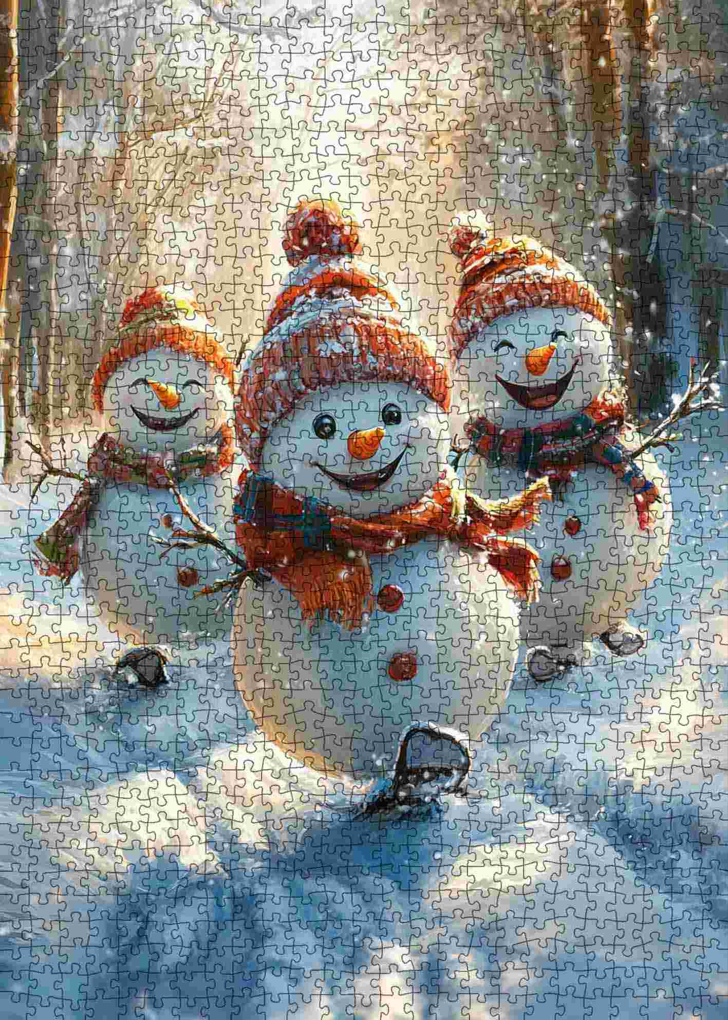 tucocoo-dancing-snowmen-jigsaw-puzzle-1000-teile-winter image 2