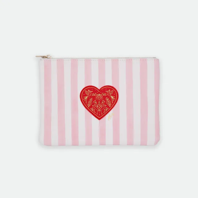 all-the-ways-to-say-pink-stripes-pouch-bag-19x14-cm-herz image 1
