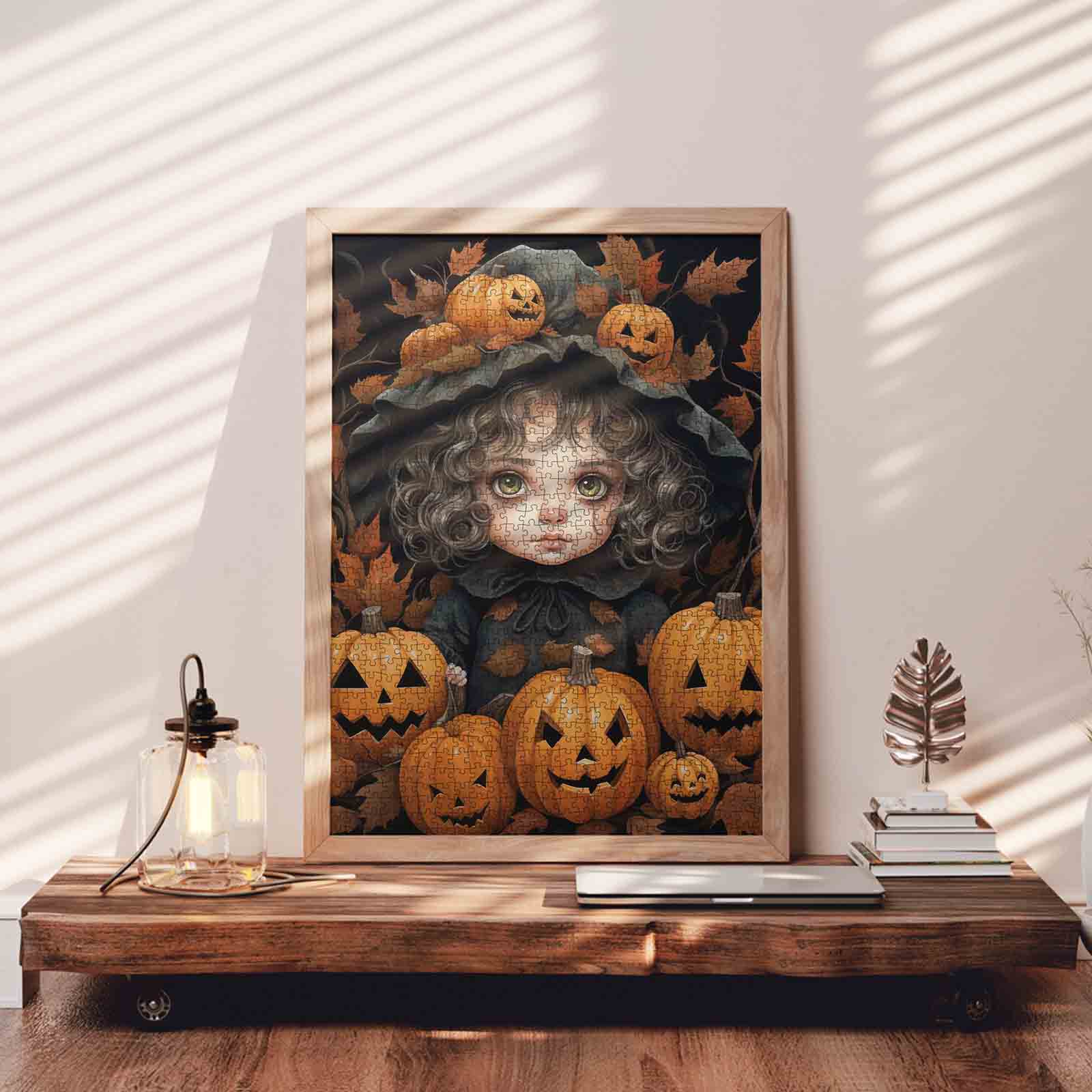 tucocoo-halloween-girl-with-pumpkins-puzzle-1000-teile image 3