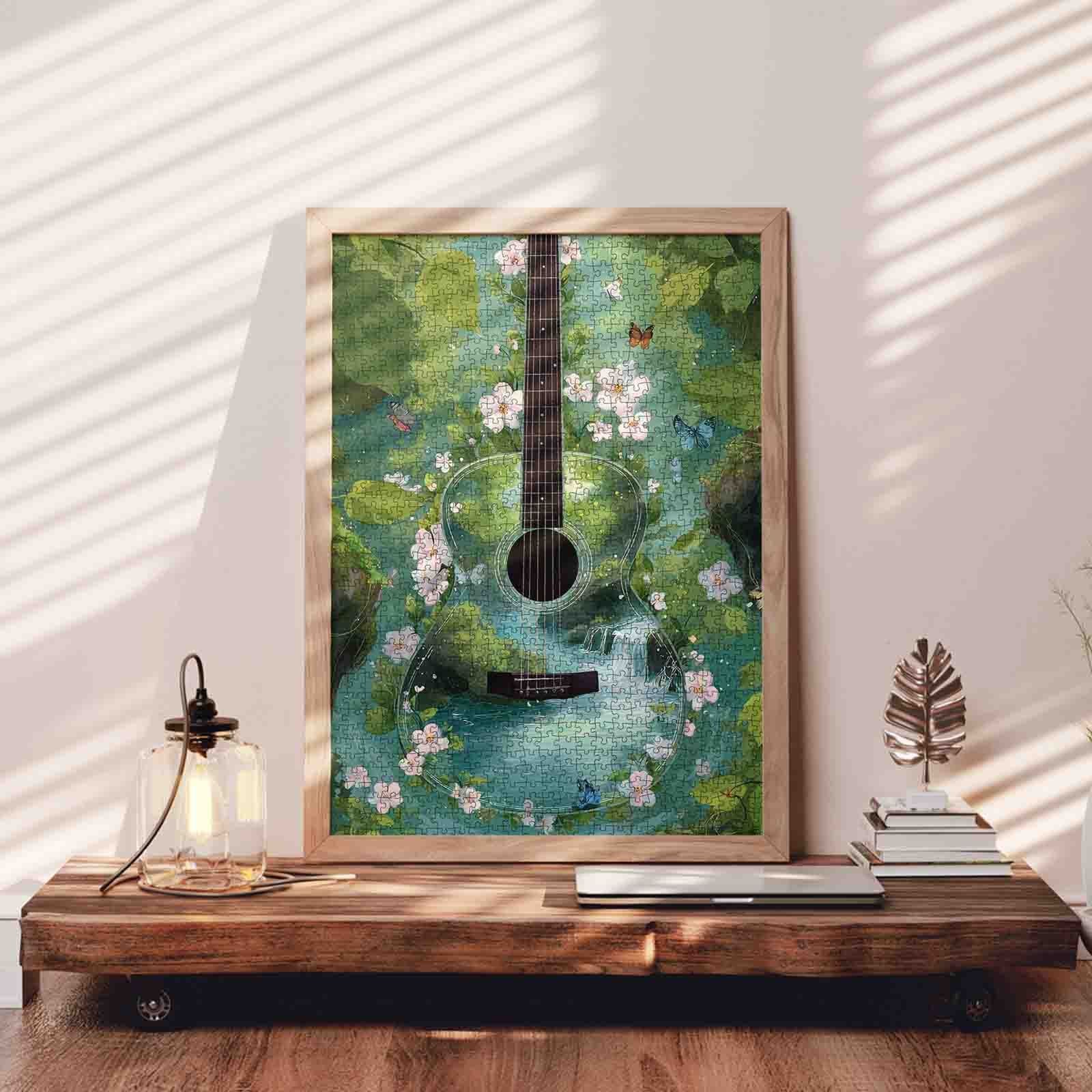 tucocoo-nature-harmony-guitar-puzzle-1000-teile-gitarre image 3