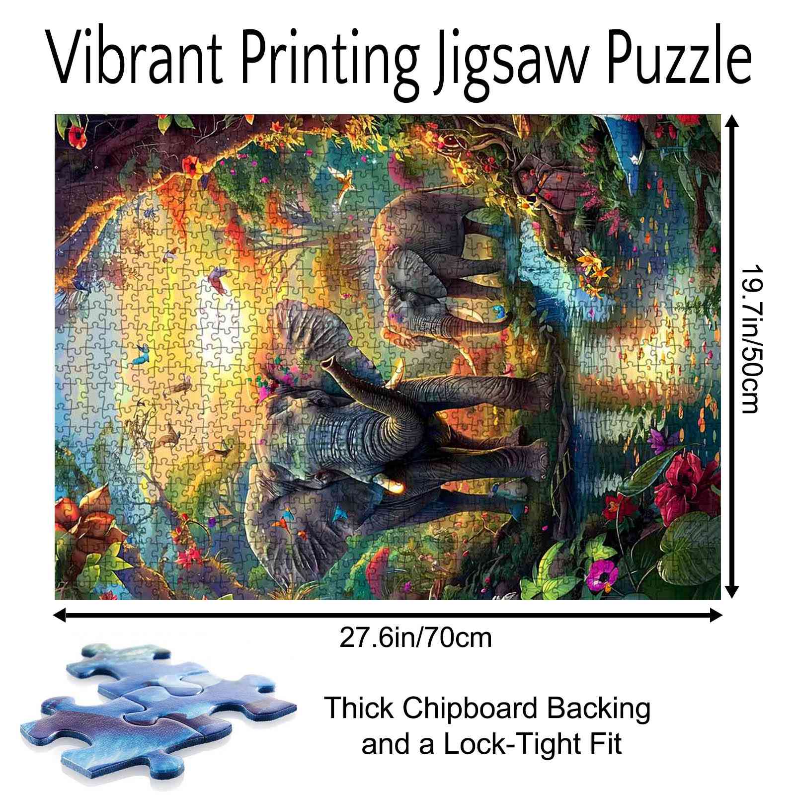 tucocoo-jigsaw-puzzles-colorful-elephants-puzzle-1000-teile-dschungel image 5